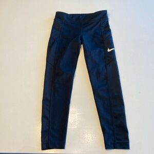 Used Girls Nike legging, size small, black